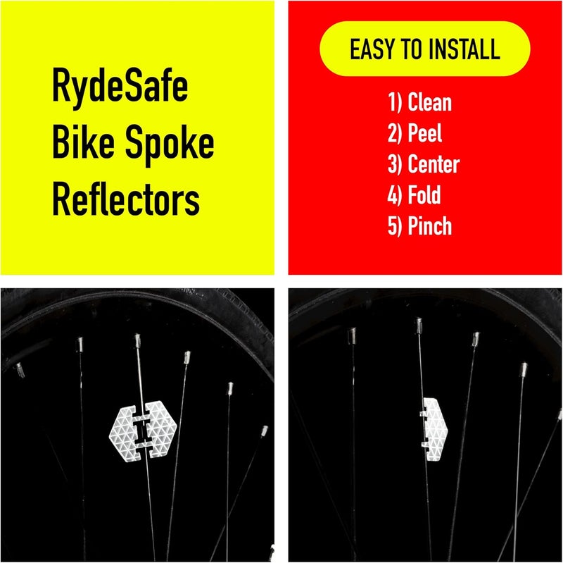 RydeSafe Bike Spoke Reflector Kit - Squircle - Image 4